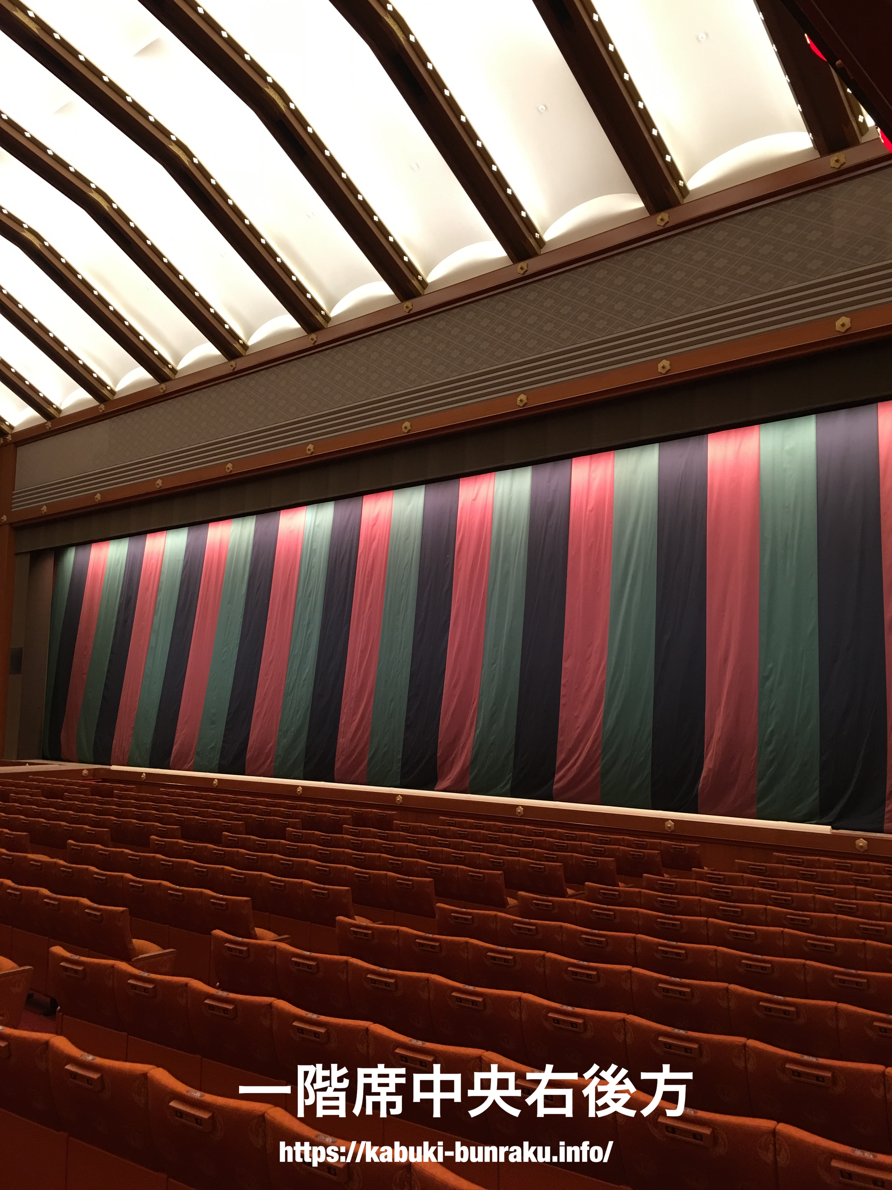 歌舞伎座１階席１等席/２等席からの舞台の見え方を写真で紹介